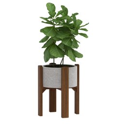 Suporte Vaso Madeira Jardim 40cm - JM Casa dos Móveis - 1