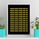 Ver imagem 1 de Quadro Coisas Boas Estão Por Vir 45x34cm:Madeira preta