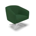 Ver imagem 4 de Cadeira Sala de Jantar Giratória Base Cromada Kit 2 Stella Veludo D03 - D'Rossi Cor Verde