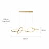 Lustre Pendente 120cm 65w 3000k Dourado Moderno Bivolt - 5
