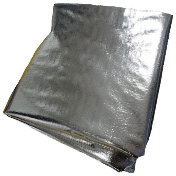 Lona 4 x 2 mts metalizada refletiva calor capa prancha surf - 1