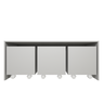 Mesa Organizadora de Brinquedos com 3 Baús 100% Mdf Plancasa Cinza Cristal Tx - 4