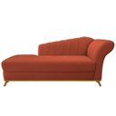 Ver imagem 2 de Recamier Vanessa 1,60M Lado Esquerdo Suede Terracota - ADJ Decor