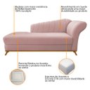 Ver imagem 5 de Kit Diva Recamier Vanessa 160cm Lado Esquerdo e 02 Poltronas Laura Suede - Doce Sonho Móveis RECAMIE
