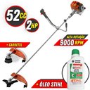 Ver imagem 2 de Roçadeira Á Gasolina Tekna 52cc 2HP 9000rpm Alta Performance Com ÓLEO CASTROL STIHL 2T