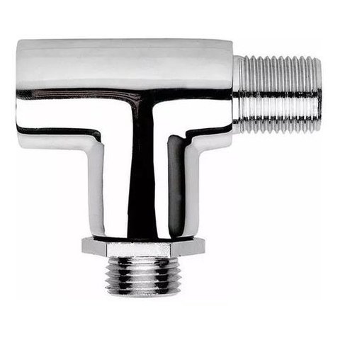 Desviador "tê para Chuveiro/ducha Metal Cromado