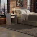 Ver imagem 5 de Mesa de Cabeceira Pet Off-white com Nicho e Colchão Incluso