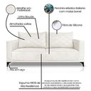 Ver imagem 4 de Sofá Orion 2 Lugares 180cm Linho Boucle