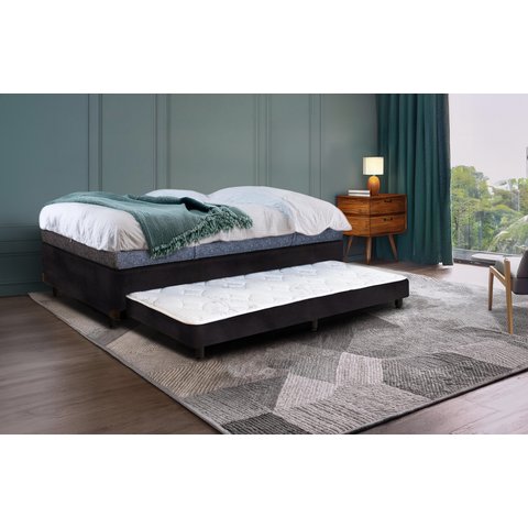 Bicama Solteirão Serenelife - Suede Preto