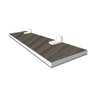 Prateleira Linha Furta-cor Em Mdf Com Borda De Pvc Branco 60x15 Cm - 4