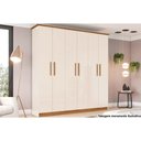Ver imagem 1 de Guarda Roupa 6 Portas 3 Gavs Cover Henn Off/Nature
