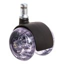 Ver imagem 2 de Kit 5 Rodinhas para Cadeira de Escritório Silicone Pino 11mm