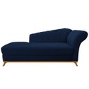 Ver imagem 2 de Recamier Vanessa 1,85M Lado Esquerdo Suede Azul Marinho - ADJ Decor