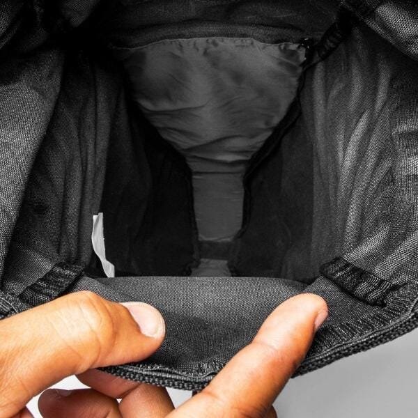Bolsa de Selim Voyager 10 Litros Preto Transporte na Viagem - 9