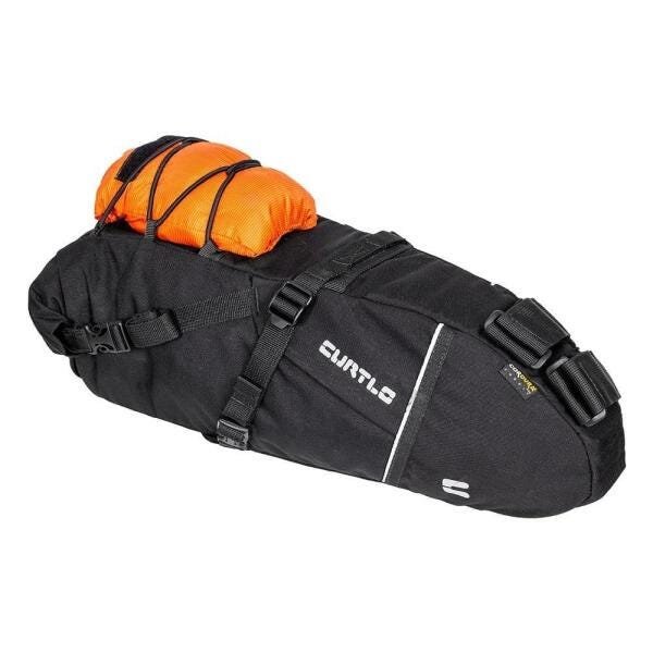 Bolsa de Selim Voyager 10 Litros Preto Transporte na Viagem - 7