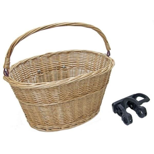 Cesta de Vime 33x26x22cm Engate para Bicicleta com Suspensão Dianteira - 1