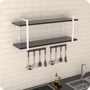 Ver imagem 2 de Prateleira Estilo Industrial Cozinha de Parede GND BP 80cm
