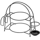 Ver imagem 3 de Suporte Porta Pratos Talheres Guardanapos Alice Schmitt Preto Fosco Bancada