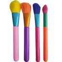 Ver imagem 3 de Pincel Maquiagem Kit 15 Peças Neon Portatil Colorido