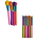 Ver imagem 6 de Pincel Maquiagem Kit 15 Peças Neon Portatil Colorido
