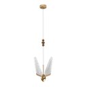 Ver imagem 2 de Pendente Borboleta Led 6w 3 Cores Dourado Luminária de Teto Infantil Lus-114 St3136