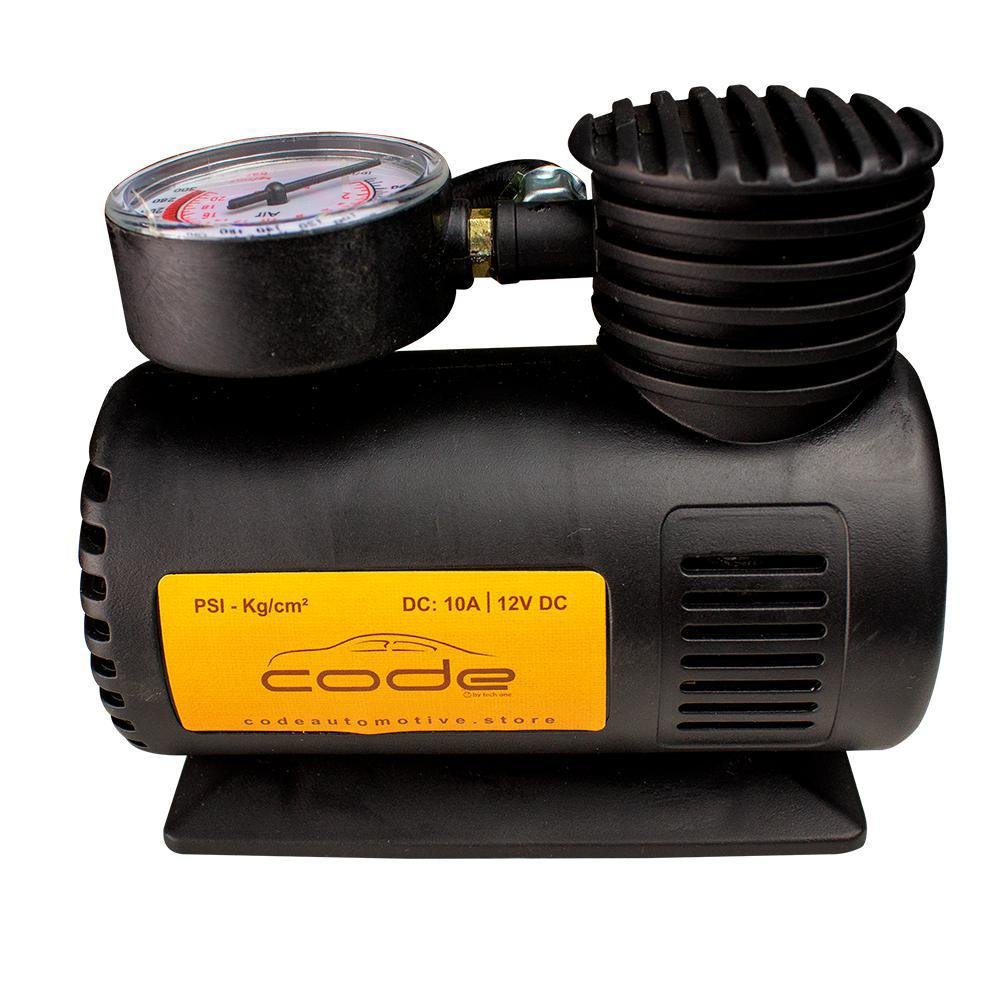 Compressor de Ar Pneu Automotivo 12v Preto - Code - 2