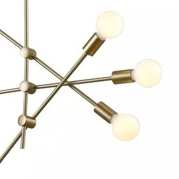 Lustre Pendente Sputnik Ipanema Moderno Decoração Casa Sala de Estar Luminária de Teto Iluminação Ar - 18