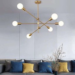 Lustre Pendente Sputnik Ipanema Moderno Decoração Casa Sala de Estar Luminária de Teto Iluminação Ar - 12