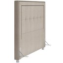 Ver imagem 5 de Cabeceira Cama Box Casal King 195 cm P05 Atenas Linho Creme - Lyam Decor