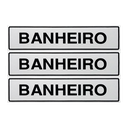 Ver imagem 1 de Combo 6 Placas De Sinalização Banheiro 30x7 Acesso - B-510 F9e