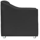 Ver imagem 4 de Kit 12 Poltronas Mila Corino Cores Pé de Plástico Cromado - Preto Corino