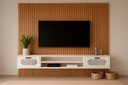 Ver imagem 1 de Rack com Painel Tv 65 Polegadas Nature para Sala Moderna:nature / Off White