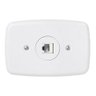 Conjunto Ideale 1 Tomada Rj45 Branca 4x2 Pluzie 3232:Branco - 2