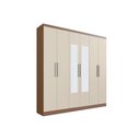 Ver imagem 2 de Guarda Roupa Casal 6 Portas c/Esp PH1127 Nogueira/Off Herval
