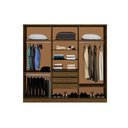Ver imagem 4 de Guarda Roupa Casal 6 Portas c/Esp PH1127 Nogueira/Off Herval