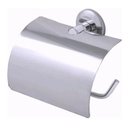 Ver imagem 1 de Porta Papel Higiênico Parede Banheiro com Tampa Inox Cromado
