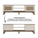 Ver imagem 5 de Rack para TV até 75 Polegadas Charlotte 2 Portas Pinho/Off White - Artely Móveis