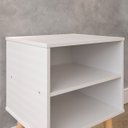 Ver imagem 3 de Conjunto 2 Mesas de Cabeceira Nicho Kit Mesinhas Decoração Quarto Retrô - Branco - Lojas Rpm