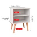 Ver imagem 5 de Conjunto 2 Mesas de Cabeceira Nicho Kit Mesinhas Decoração Quarto Retrô - Branco - Lojas Rpm
