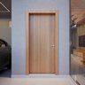 Kit Porta Madeira Lisa e Fechadura Lado Direito 210x72cm Batente de MDF Ultra7,5 Cm Cali Portas - 1