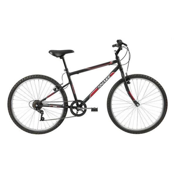 Bicicleta Snake Easy 7v Marchas Aro 26 Aço Preto Fosco 2020 - 1