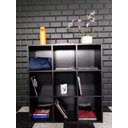 Ver imagem 6 de Armário Estante Multiuso Colmeia 9 Nichos Rack Prateleiras Divisórias Preto Cód.309