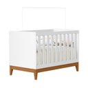 Ver imagem 2 de Berço 2 em 1 100% MDF 90cm x 133cm Flip Branco/Fosco