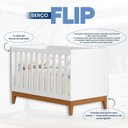 Ver imagem 4 de Berço 2 em 1 100% MDF 90cm x 133cm Flip Branco/Fosco