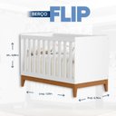 Ver imagem 5 de Berço 2 em 1 100% MDF 90cm x 133cm Flip Branco/Fosco
