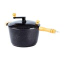 Ver imagem 1 de Pipoqueira Alumínio Preta Pipoca Doce Salgada 5100ml 24cm