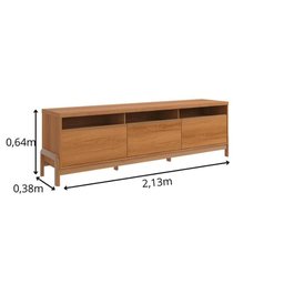Rack para Tv até 70" Elegance Lukaliam Móveis 1 Porta 2 Gavetas - 2