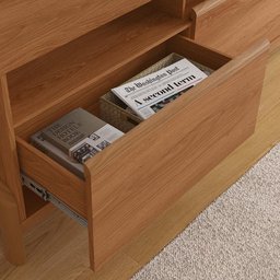 Rack para Tv até 70" Elegance Lukaliam Móveis 1 Porta 2 Gavetas - 5
