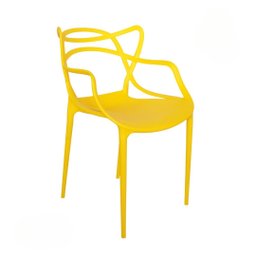 Kit 2 Cadeiras Allegra 100% Polipropileno Leve e Resistente:amarelo - 7