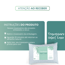 Travesseiro Select Luxo Fibra de Silicone Importada e Antialérgica - 8